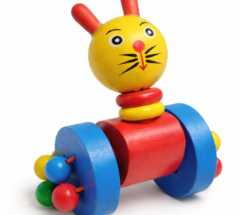 Wooden Rollio Bunny
