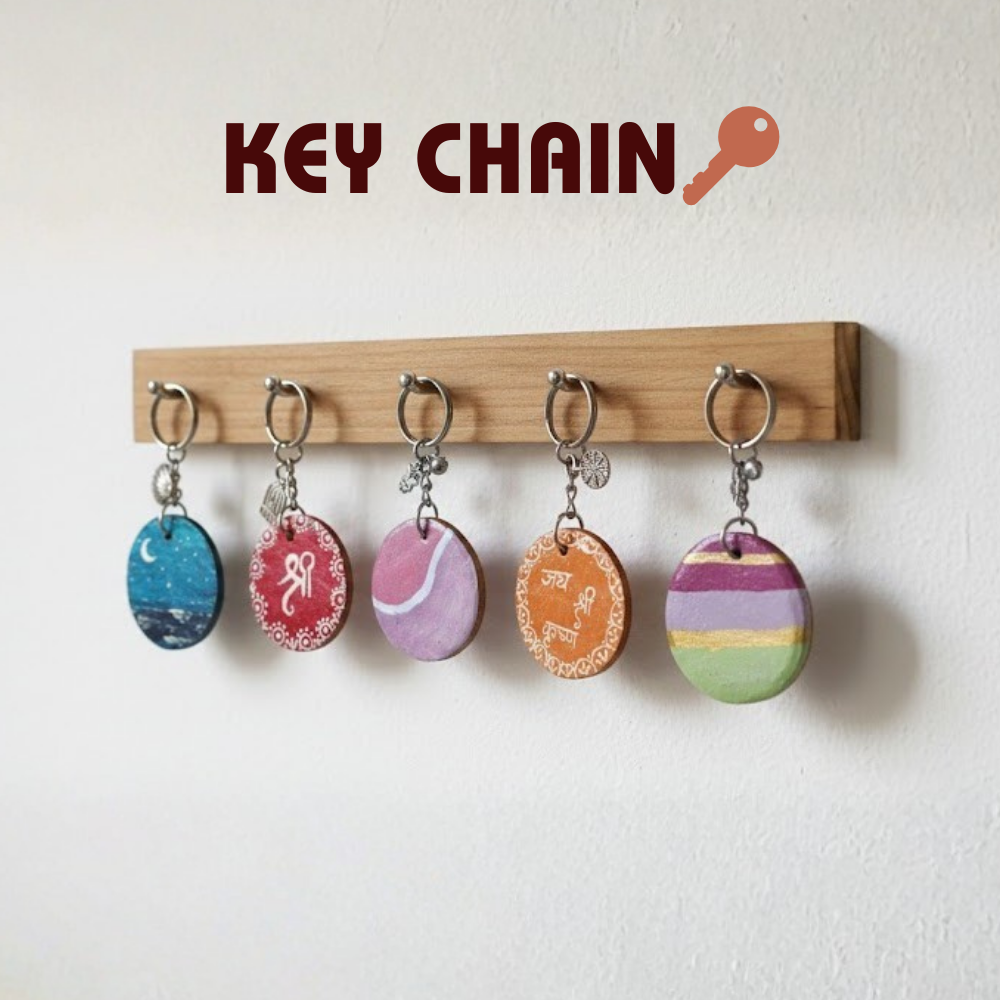 Round keychain